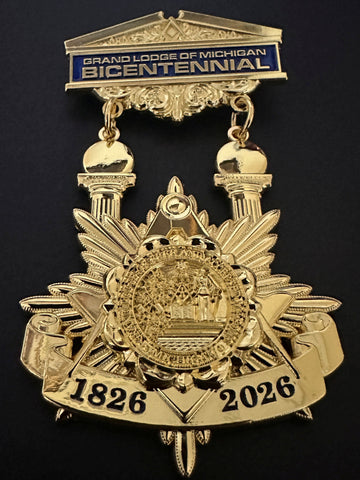 Grand Lodge of Michigan Bicentennial Pocket Jewel